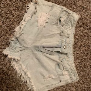 Ripped jeans shorts